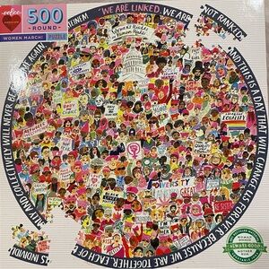 🧩s: 2 for $15, 3 for $18.  eeBoo Women March 500-Piece Round Puzzle.